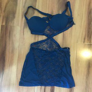 Frederick's Lingerie Blue Size Small